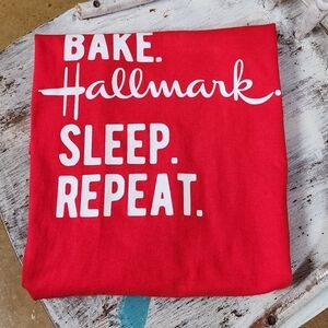 New Gildan Bake Hallmark Long Sleeve Tee